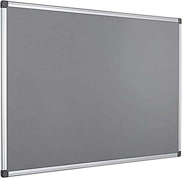 KAV 900 x 600mm Aluminium Frame Notice Pin Board - Felt Notice Board Bulletin Frame for Office, School, Bedroom, Memo, and Home
