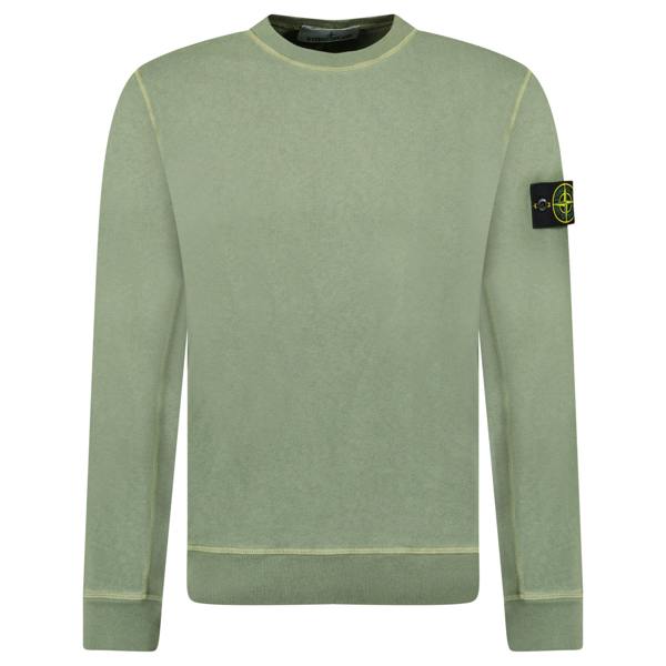 Stone Island Malfie 'Old Effect' Sweatshirt Musk Green - chancefashionco