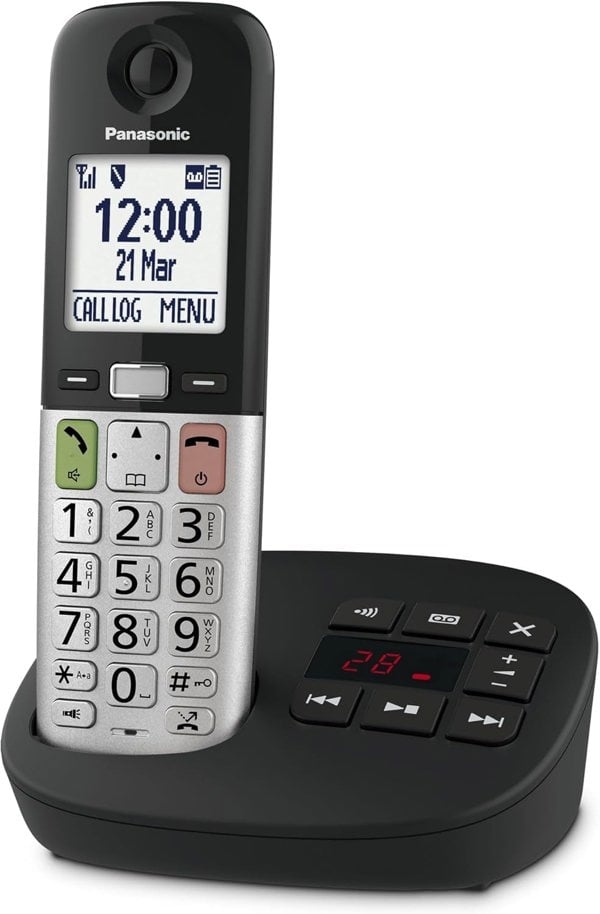 Panasonic KX-TGU430EB Digital Cordless Landline Phone, Answering Machine, 1 Handset - Free Gift RRP £5!