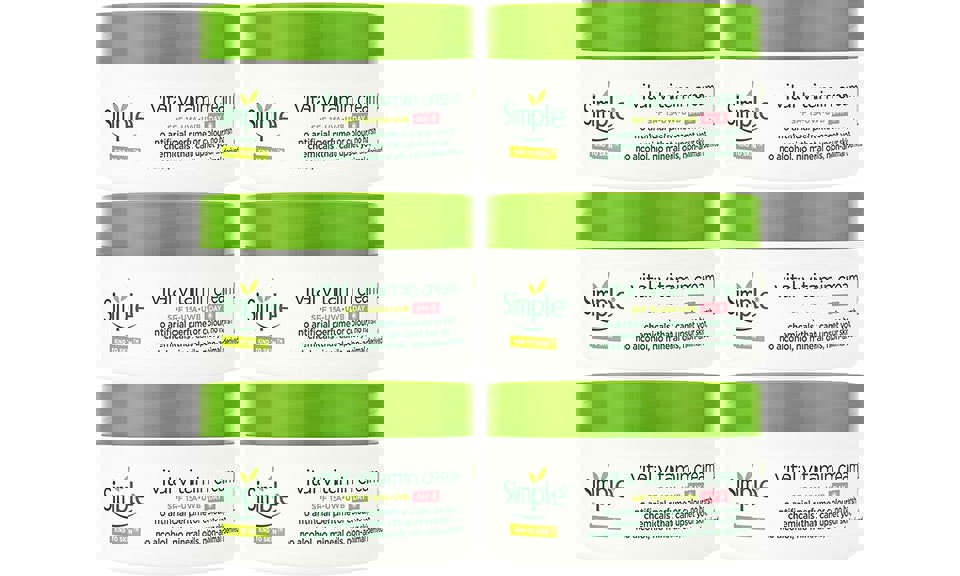 Simple Kind to Skin Day Cream SPF 15 Vital Vitamin for Sensitive Skin 50ml