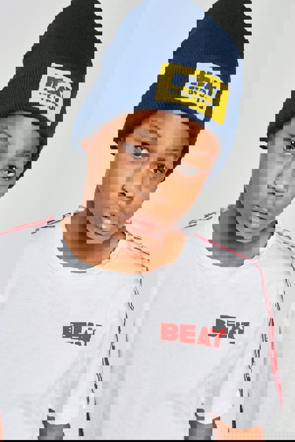 Beat Boyz Club Badge Beanie Hat - Navy