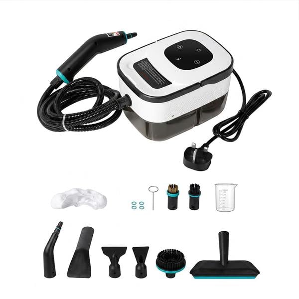 Spector Steam Cleaner Handheld 6 Settings with Tank 105°C Heat For Kitchen White