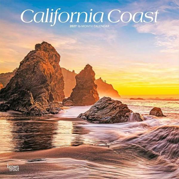 California Coast Calendar 2027, Wall Calendars, Month To View, Travel, Gift
