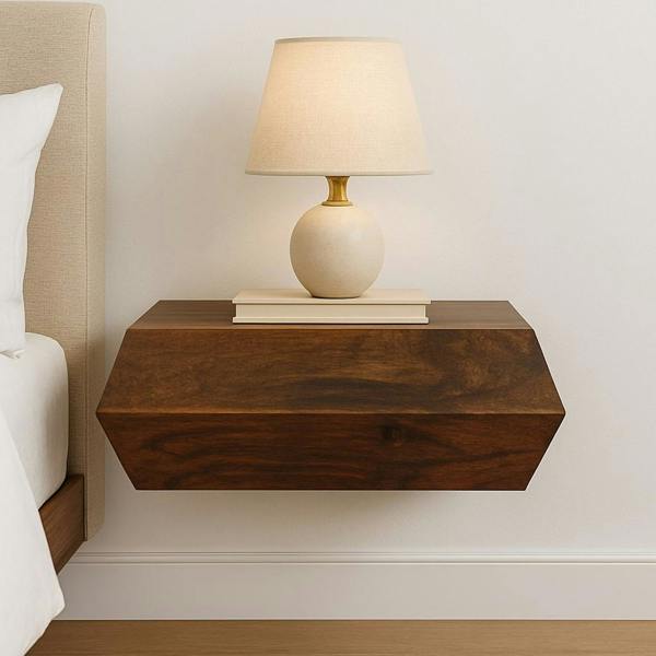Artisan Furniture Solid Wood Prisma Wall-Mounted Unit, 1 Drawer, Brown