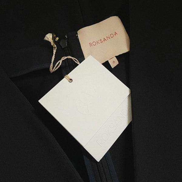 Roksanda black Margot jumpsuit with flared sleeves