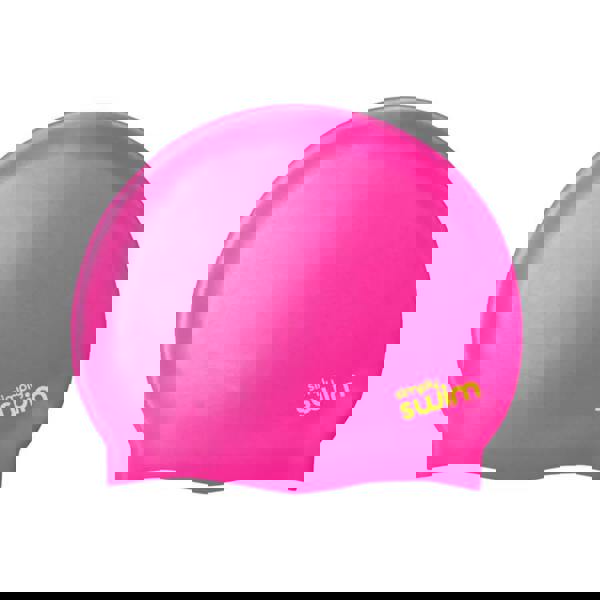 Pink Simply Swim silicone swim cap in attractive solid colours