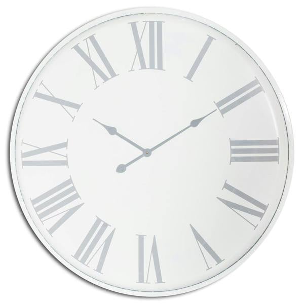 Hill Interiors Flemings Wall Clock - White/Black - 