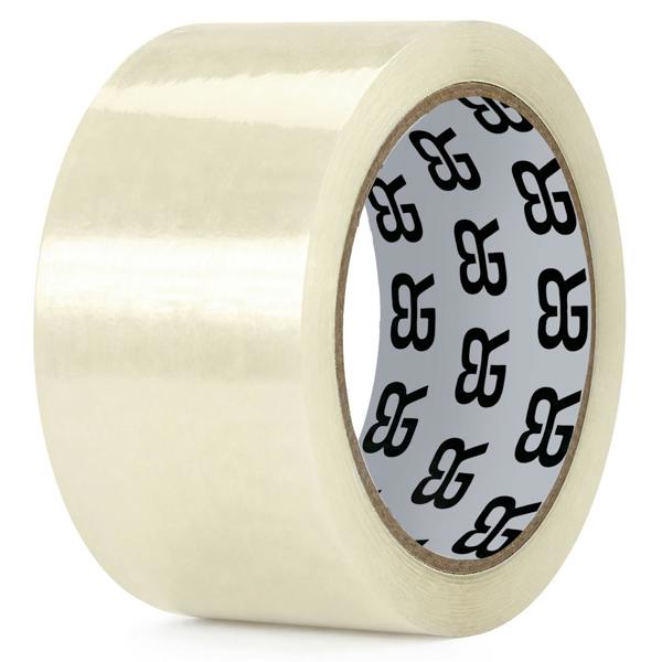 RexBrown Packing Tape 48mm x 66m Clear Brown Fragile Parcel Box Tape 12, 24 or  48 Rolls