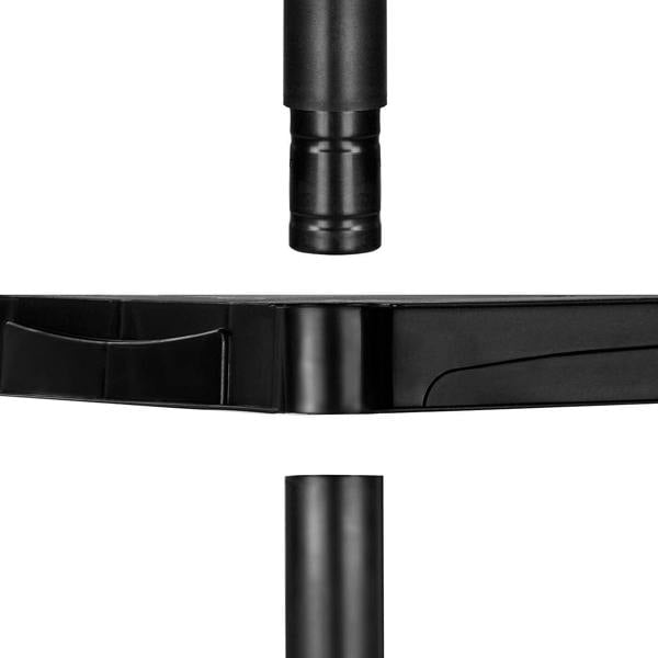 Gr8 Home Black 4 Tier Plastic Shelving Unit Storage Racking Shelves Garage Warehouse Shed