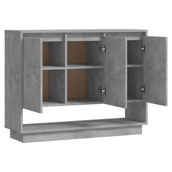 Berkfield Sideboard Concrete Grey 97x31x75 cm Engineered Wood