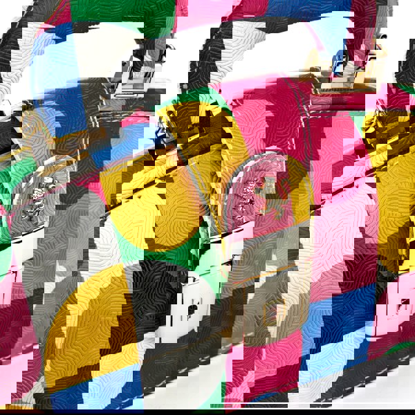 Embassy London Gazelle Mini - Groovy - Mini leather bag in colourful genuine leather and key lock