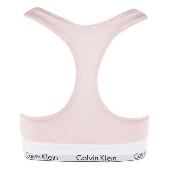 Calvin Klein Womens/Ladies Logo Cotton Blend Bralette - Pink - 