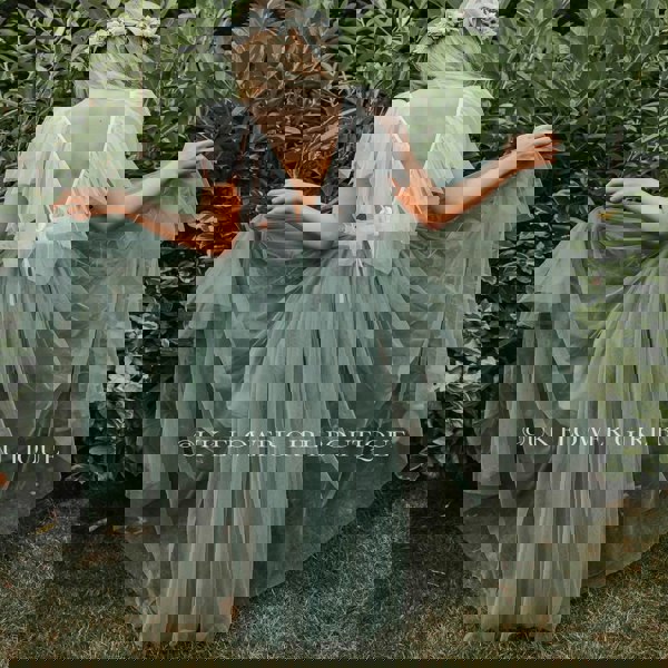 Rear of dress to show detailing