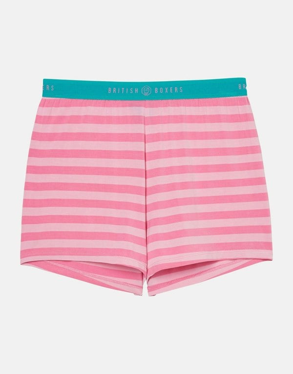 British Boxers Women's Bamboo Short Pyjama Set - Ice Cream Parlour