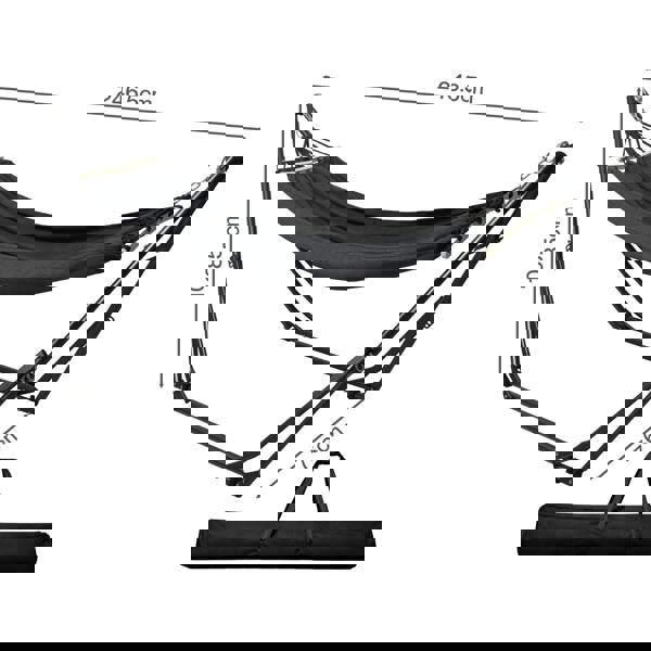 Mountview Foldable Hammock Chair Bed Hanging with Stand Outdoor Camping 200KG