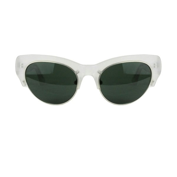 Dries Van Noten milky grey tone cat eye sunglasses