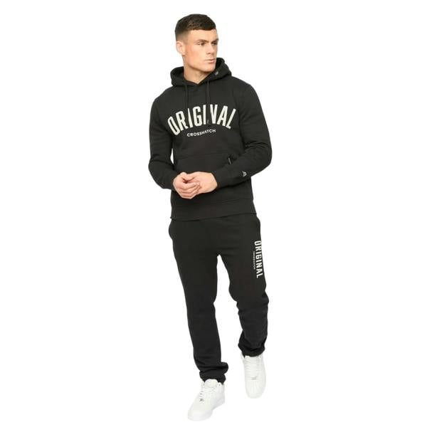 Crosshatch Mens Kensby Hoodie - Black - 