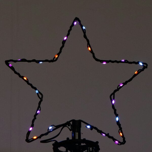 Samuel Alexander 2.1m Light up Christmas Pyramid Cone Tree with 580 Multi-Action Rainbow LEDs