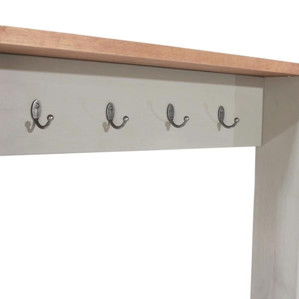 Core Products Corona Grey Hall Shoe Bench with Hat & Coat Rack