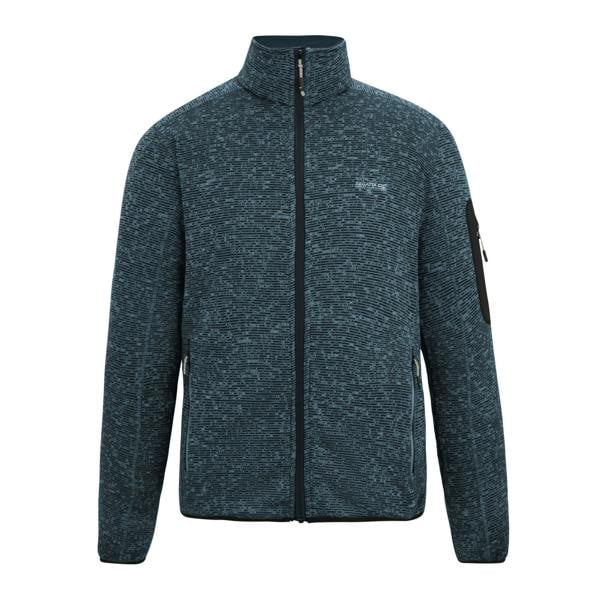 Regatta Mens Newhill Marl Full Zip Fleece Jacket - China Blue - 