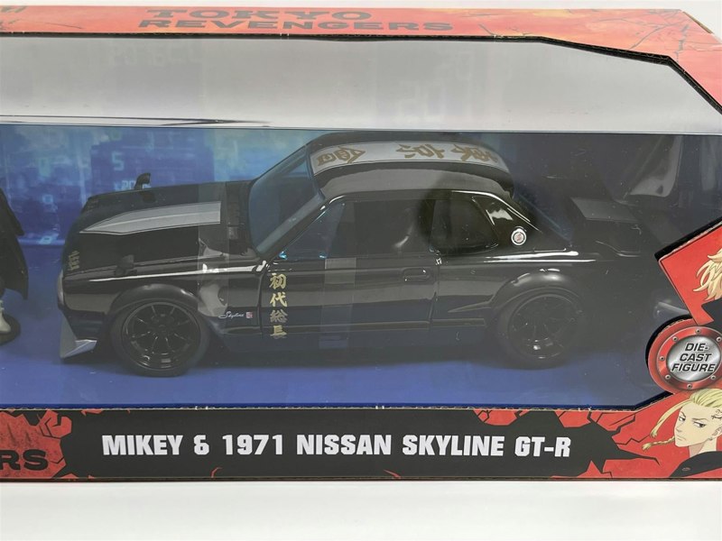 Jada Tokyo Revengers Mikey Figure and 1971 Nissan Skyline GT-R 1:24 Scale Jada 253255064