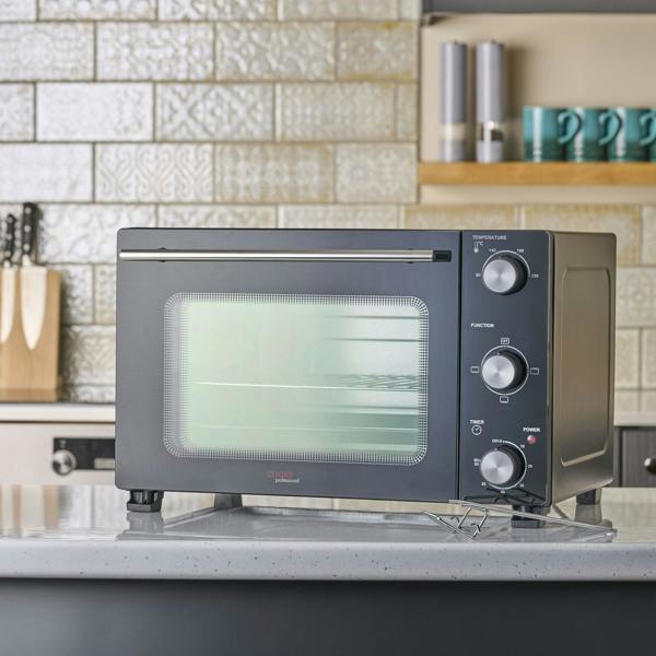Cooks Professional 28L Mini Oven | Black / Silver