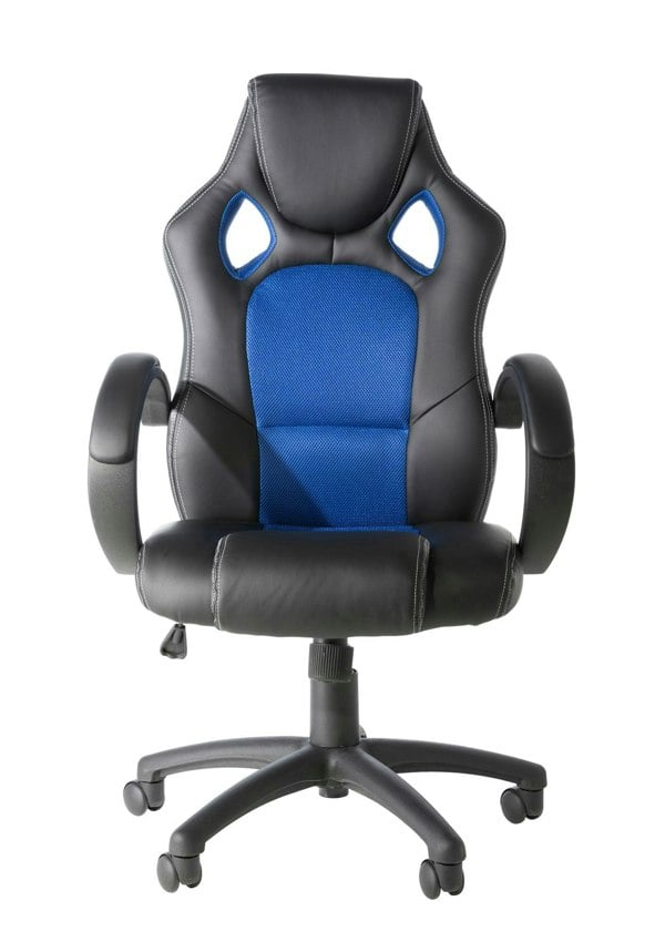Dorel Home Daytona office chair with wheels in blue / black