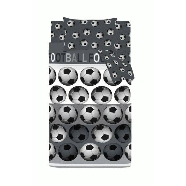 Football Grey Duvet Cover Set