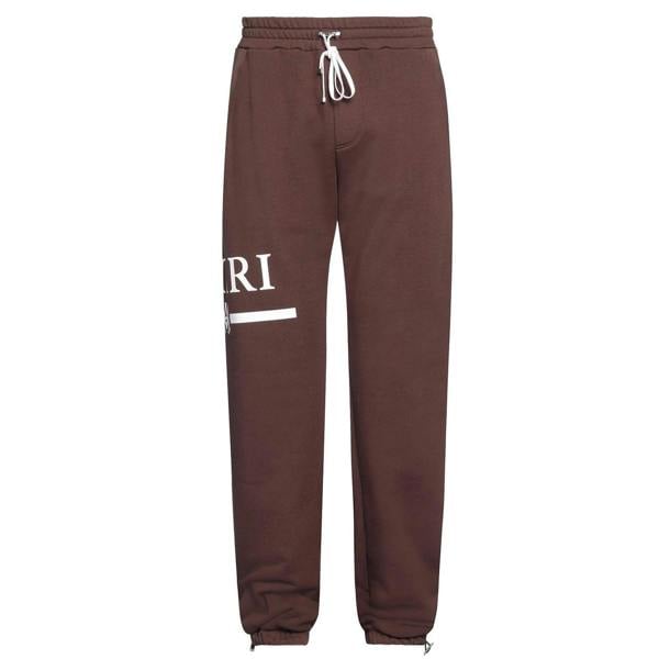 Amiri MA Bar Logo Printed Joggers   in  Brown