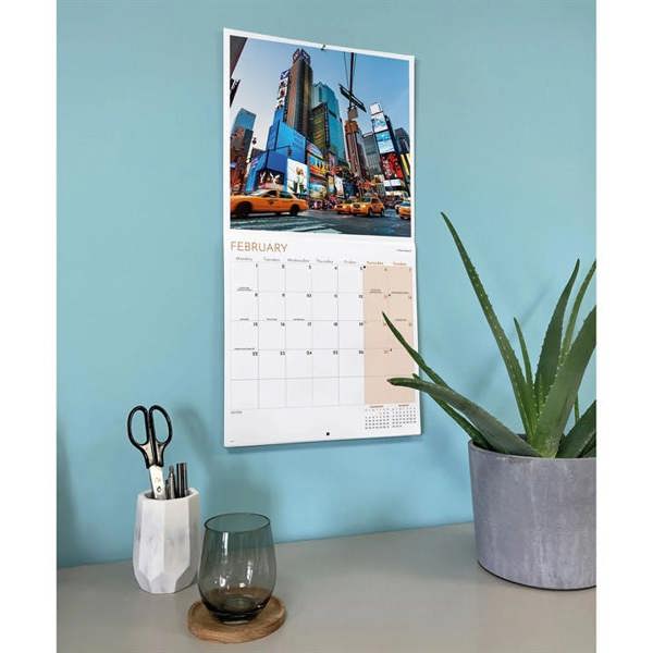 New York Calendar 2027, Wall Calendars, Month To View, Travel, Gift