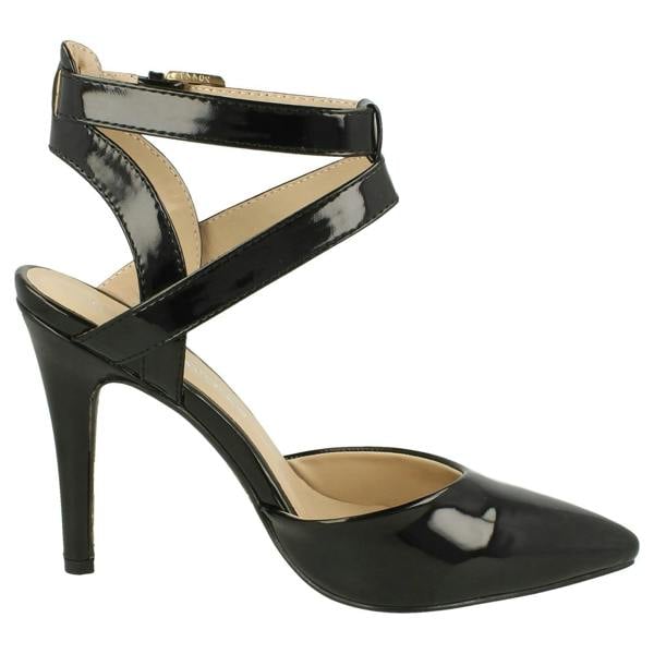 Anne Michelle Ladies Anne Michelle High Heel Ankle Strap Court Shoe