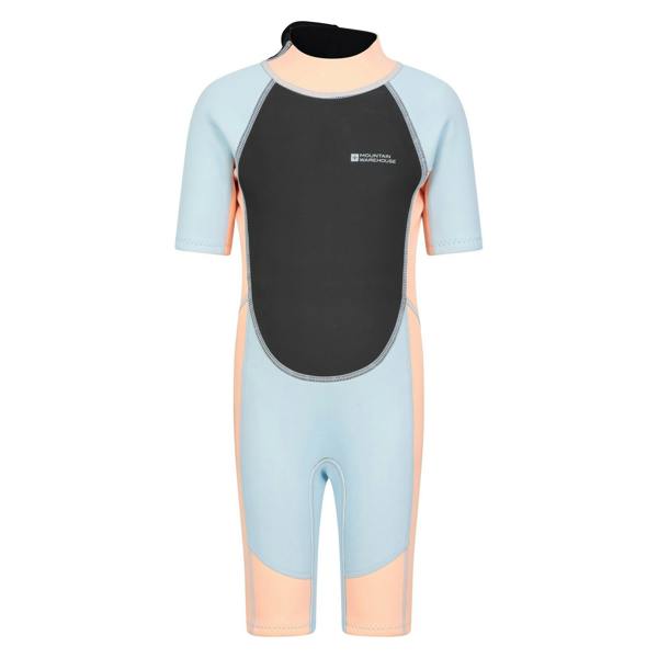 Mountain Warehouse Childrens/Kids Contrast Panel Wetsuit - Peach - 