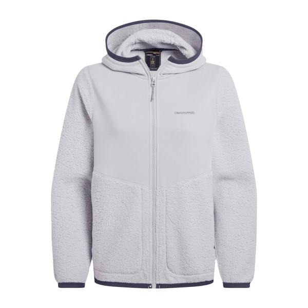 Craghoppers Womens/Ladies Telesto Fleece Hooded Jacket - Lunar Grey - 