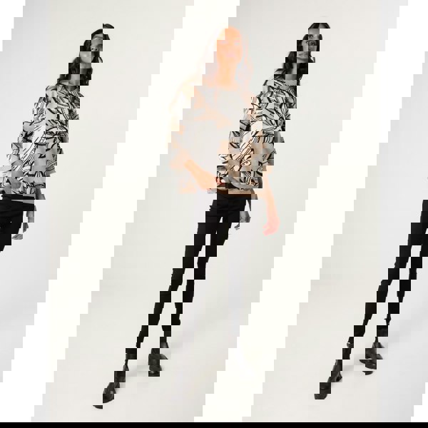 Blue Vanilla Flower Pattern Jumper