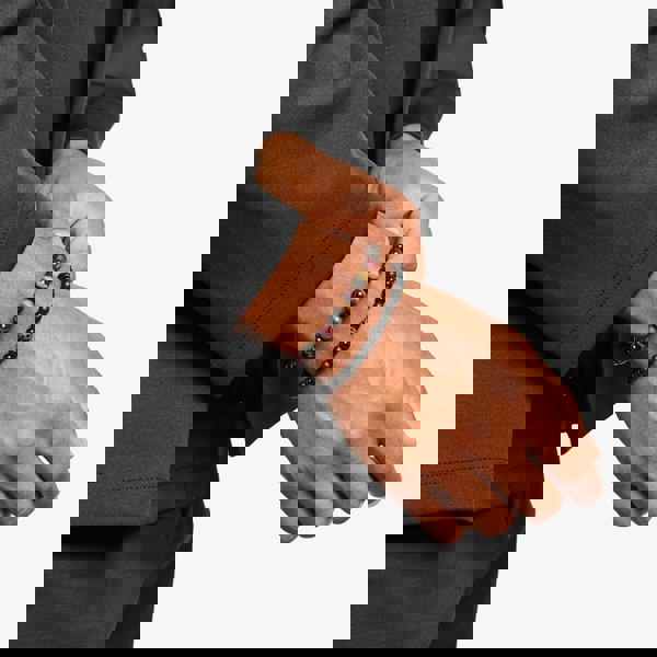 THOMAS SABO Talisman Tiger Eye Beaded Bracelet A2182-826-2