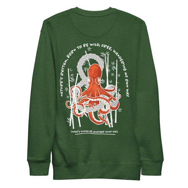 ANCHOR & CREW Octopus Another Good Day Cotton Blend Sweatshirt 