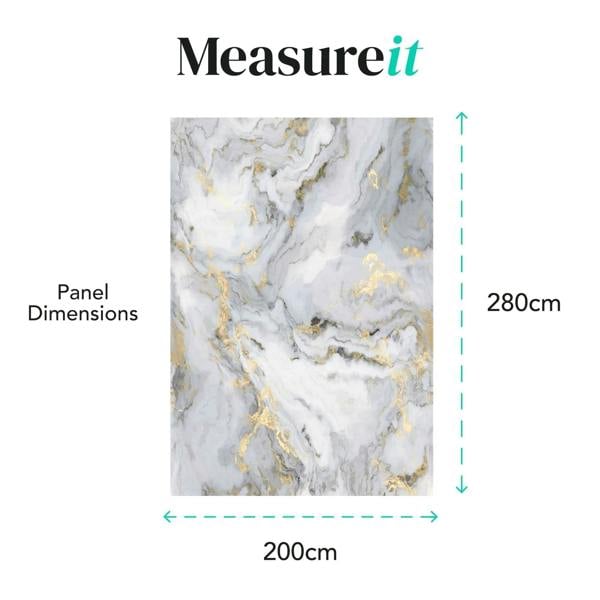 Superfresco Easy Gilded Stone Grey Fixed Size Mural | Gold