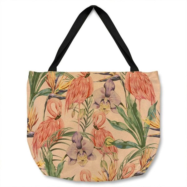 Benjamin Tate Design Tropical Flamingo Tote bag