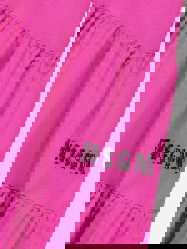 MSGM Girls Ruffle Dress in Pink