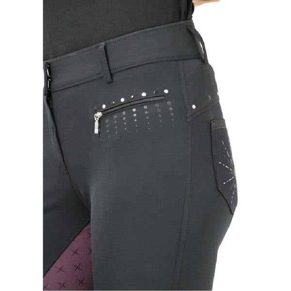 HyFASHION Womens/Ladies Knightsbridge Breeches - Black/Fig - 