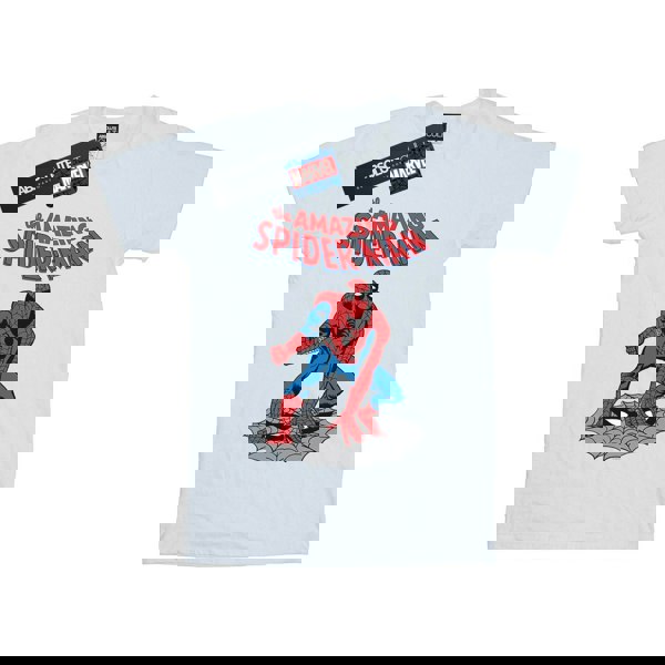 Marvel Womens/Ladies The Amazing Spider-Man Cotton Boyfriend T-Shirt - White