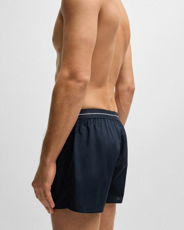 BOSS Orange BOSS Orange Boxer 2-Pack Mens Cotton Pyjama Shorts with Logo Waistbands
