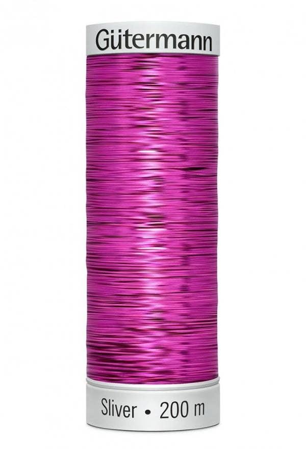 Gutermann Sulky Sliver Embroidery Thread 200m Polyamide, Polyester Thread Suitable For Embroidery