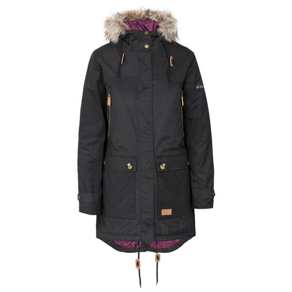 Trespass Women's Clea Waterproof Parka - Black