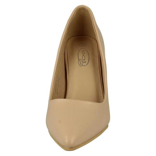 Spot On Ladies Spot On High Heeled Evening Court Shoes F90113