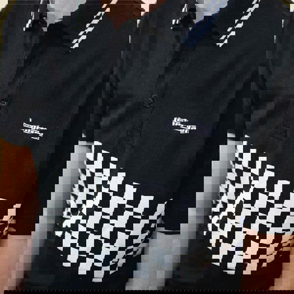 Lambretta Mens Classic Retro 2 Tone Mod Ska Casual Polo Shirt