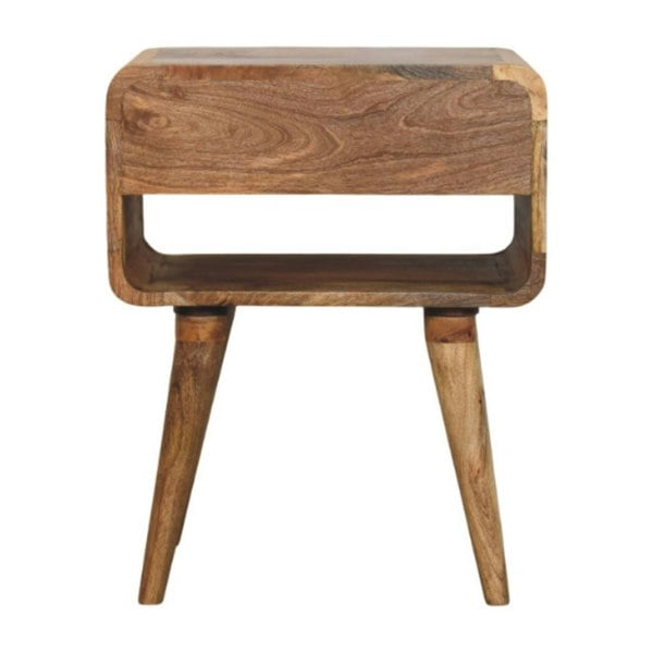 Artisan Furniture Avora Oak-ish Nightstand with Drawer and open slot