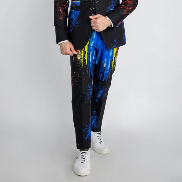 PRINTED SUIT TROUSERS - Claudio Lugli Shirts