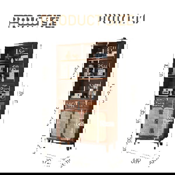 Ruby Tall Sideboard, Antique Sideboard-Weilai Concept-Weilai Concept