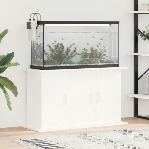 Berkfield Aquarium Stand White 101x41x58 cm Engineered Wood